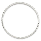 FJC Finejewelers 925 Sterling Silver Textured Slip-on Bangle 4 mm