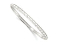 FJC Finejewelers 925 Sterling Silver Textured Slip-on Bangle 4 mm
