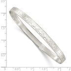FJC Finejewelers 925 Sterling Silver Polished Claddagh Slip-on Bangle 5.25 mm Bracelet
