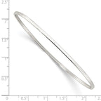 FJC Finejewelers 925 Sterling Silver Polished Slip-on Bangle 2 mm