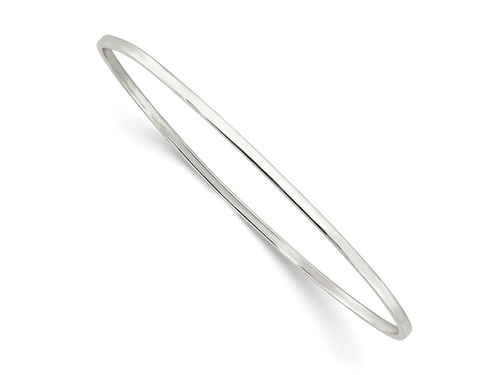 FJC Finejewelers 925 Sterling Silver Polished Slip-on Bangle 2 mm