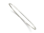 FJC Finejewelers 925 Sterling Silver Polished Slip-on Bangle 2 mm