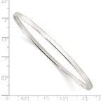 FJC Finejewelers 925 Sterling Silver Polished Slip-on Bangle 3 mm