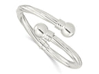 FJC Finejewelers 925 Sterling Silver Polished Twist Patterned Hinged Bangle 6.2 mm