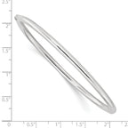 FJC Finejewelers 925 Sterling Silver Polished Hinged Round Bangle 3 mm