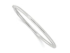 FJC Finejewelers 925 Sterling Silver Polished Hinged Round Bangle 3 mm