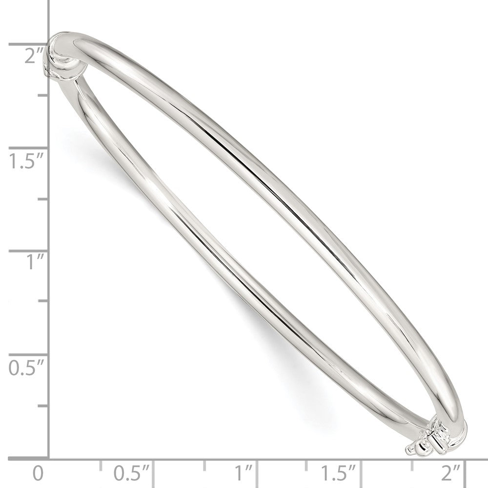 FJC Finejewelers 925 Sterling Silver Polished Hinged Bangle 2.95 mm