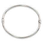 FJC Finejewelers 925 Sterling Silver Polished Hinged Bangle 2.95 mm