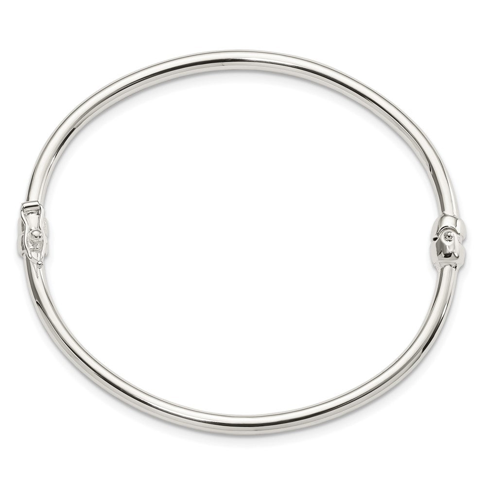 FJC Finejewelers 925 Sterling Silver Polished Hinged Bangle 2.95 mm