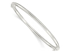 FJC Finejewelers 925 Sterling Silver Polished Hinged Bangle 2.95 mm