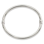 FJC Finejewelers 925 Sterling Silver Polished Hinged Bangle 4 mm