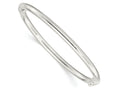FJC Finejewelers 925 Sterling Silver Polished Hinged Bangle 4 mm