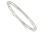 FJC Finejewelers 925 Sterling Silver Polished Hinged Bangle 4 mm