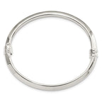FJC Finejewelers 925 Sterling Silver Polished Hinged Bangle 4.5 mm