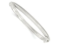 FJC Finejewelers 925 Sterling Silver Polished Hinged Bangle 4.5 mm