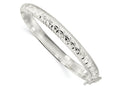 FJC Finejewelers 925 Sterling Silver Polished and Bright Cut Hinged Bangle 7.25 mm