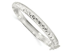 FJC Finejewelers 925 Sterling Silver Polished and Bright Cut Hinged Bangle 7.25 mm
