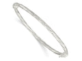 FJC Finejewelers 925 Sterling Silver Sterling Sliver Polished Twisted Hinged Bangle 3 mm