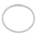 FJC Finejewelers 925 Sterling Silver Polished Flexible Weaved Bangle Bracelet 3 mm