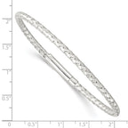 FJC Finejewelers 925 Sterling Silver Polished Flexible Weaved Bangle Bracelet 3 mm