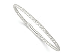 FJC Finejewelers 925 Sterling Silver Polished Flexible Weaved Bangle Bracelet 3 mm