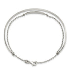 FJC Finejewelers 925 Sterling Silver Polished ID Bangle 10 mm