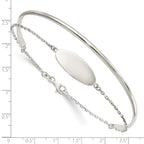 FJC Finejewelers 925 Sterling Silver Polished ID Bangle 10 mm