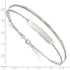 FJC Finejewelers 925 Sterling Silver Polished ID Bangle 6 mm