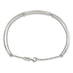 FJC Finejewelers 925 Sterling Silver Polished ID Bangle 6 mm