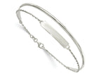 FJC Finejewelers 925 Sterling Silver Polished ID Bangle 6 mm