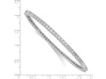 FJC Finejewelers 925 Sterling Silver Rhodium Plated 83 Stone CZ Bangle 2.5 mm