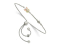 FJC Finejewelers 925 Sterling Silver Box w/12K Accents Black Hills Arrow Adjustable Bracelet 5 mm