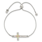 FJC Finejewelers 925 Sterling Silver Box w/12K Accents Black Hills Cross Adjustable Bracelet 13 mm