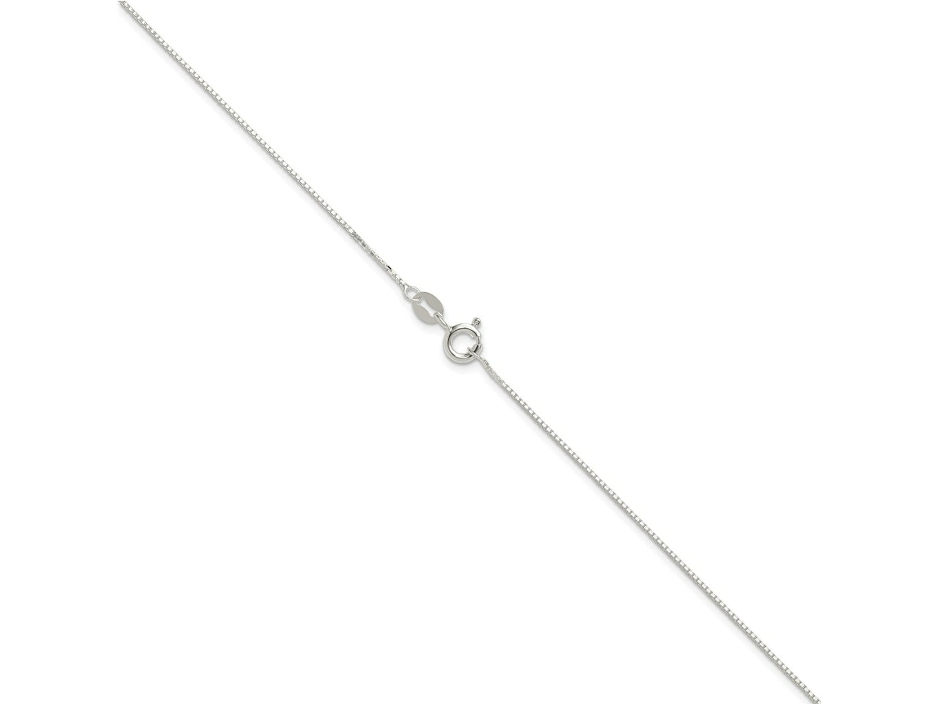 FJC Finejewelers 925 Sterling Silver 8 Sided Box Chain 22 Inches x 0.8 mm