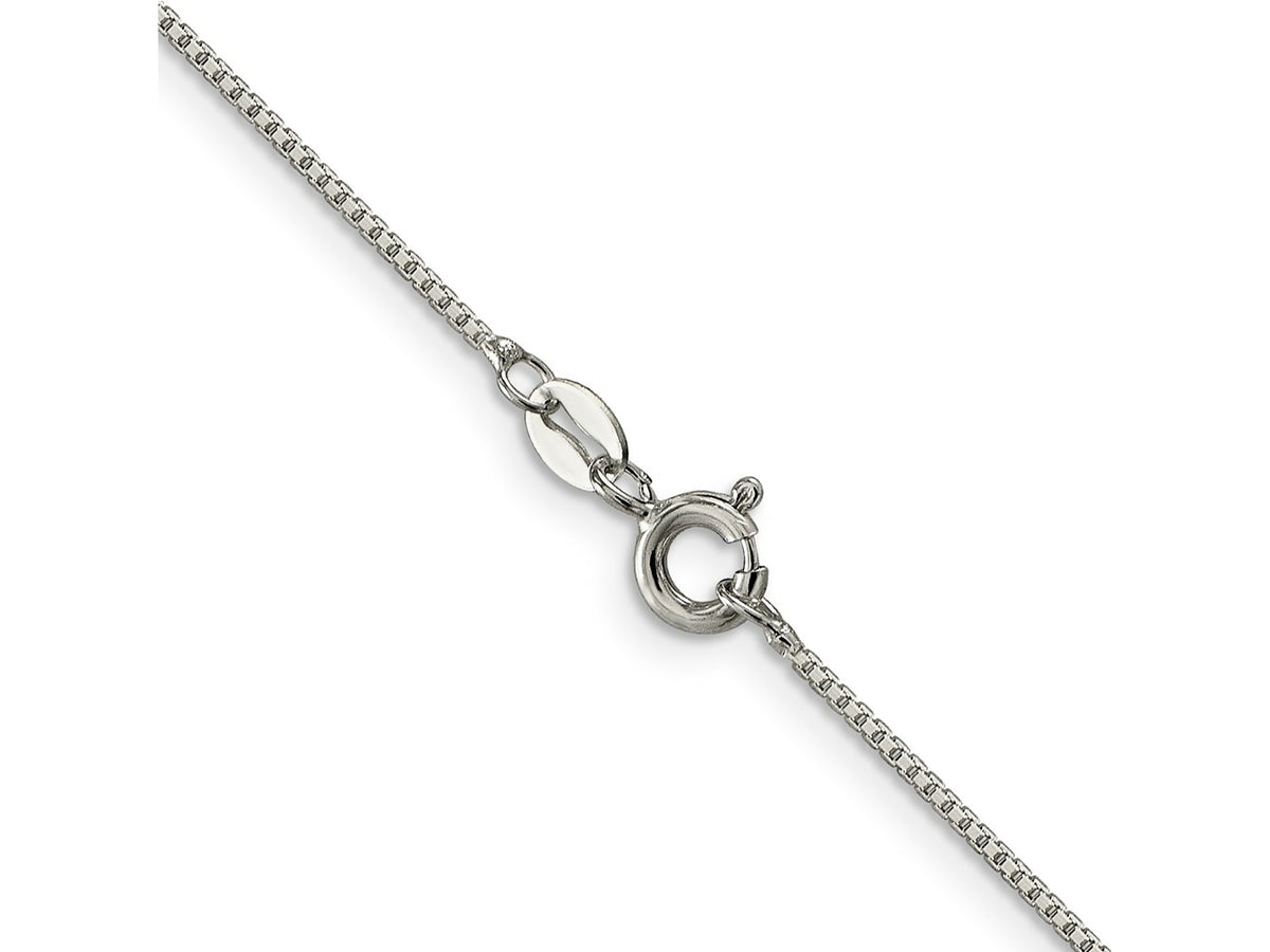 FJC Finejewelers 925 Sterling Silver 8 Sided Box Chain 18 Inches x 1 mm