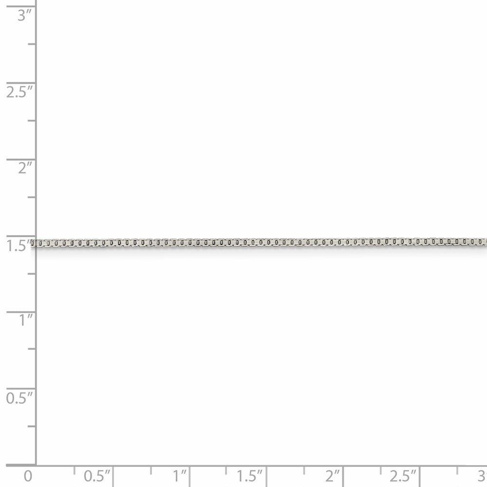 FJC Finejewelers 925 Sterling Silver 8 Sided Box Chain 18 Inches x 1.25 mm
