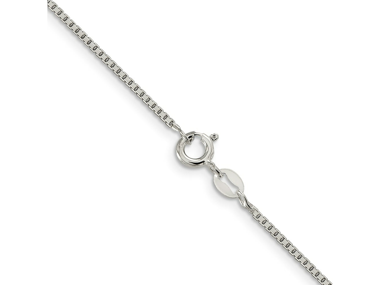 FJC Finejewelers 925 Sterling Silver 8 Sided Box Chain 24 Inches x 1.25 mm