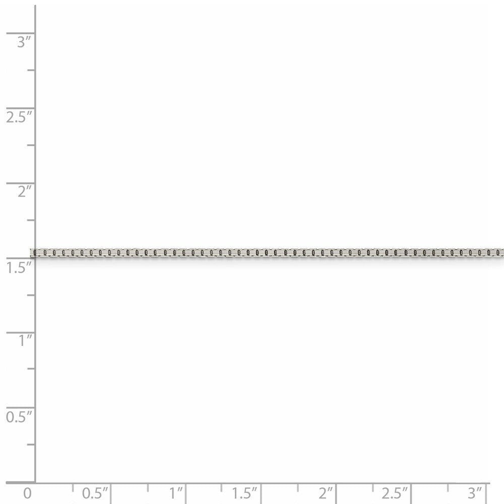 FJC Finejewelers 925 Sterling Silver 8 Sided Box Chain 20 Inches x 1.5 mm