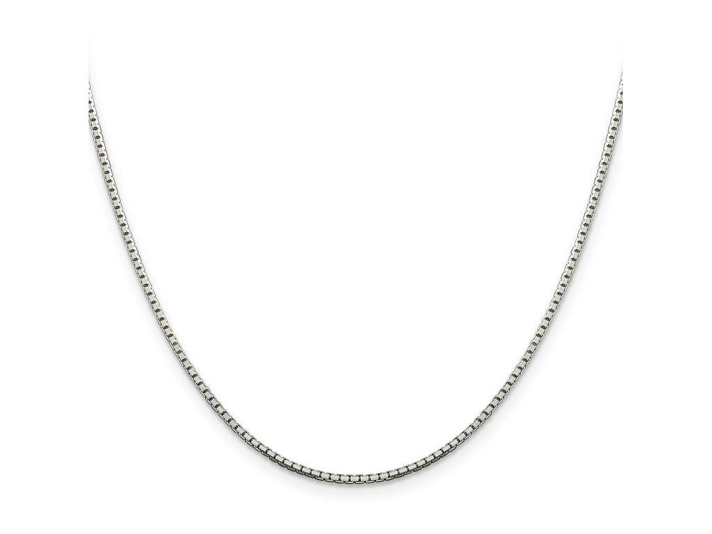 FJC Finejewelers 925 Sterling Silver 8 Sided Box Chain 20 Inches x 1.5 mm