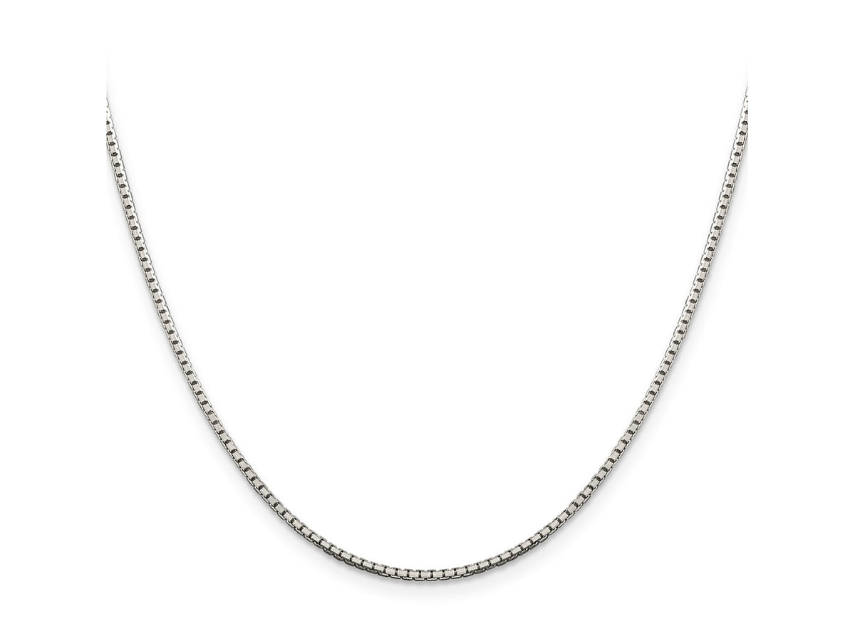 FJC Finejewelers 925 Sterling Silver 8 Sided Box Chain 30 Inches x 1.5 mm