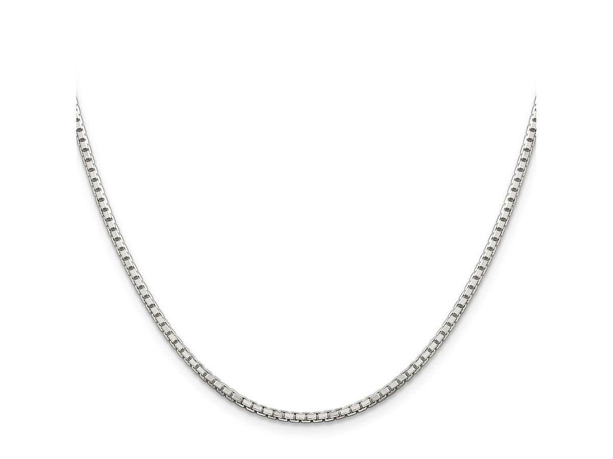 FJC Finejewelers 925 Sterling Silver 8 Sided Box Chain 18 Inches x 2 mm