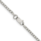 FJC Finejewelers 925 Sterling Silver 8 Sided Box Chain 24 Inches x 2 mm