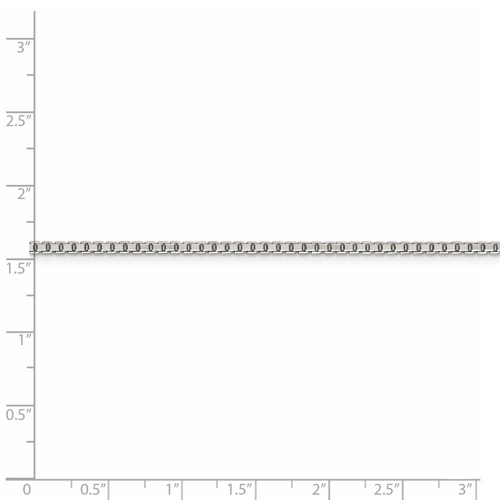 FJC Finejewelers 925 Sterling Silver 8 Sided Box Chain 28 Inches x 2 mm