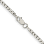 FJC Finejewelers 925 Sterling Silver 8 Sided Box Chain 20 Inches x 2.5 mm