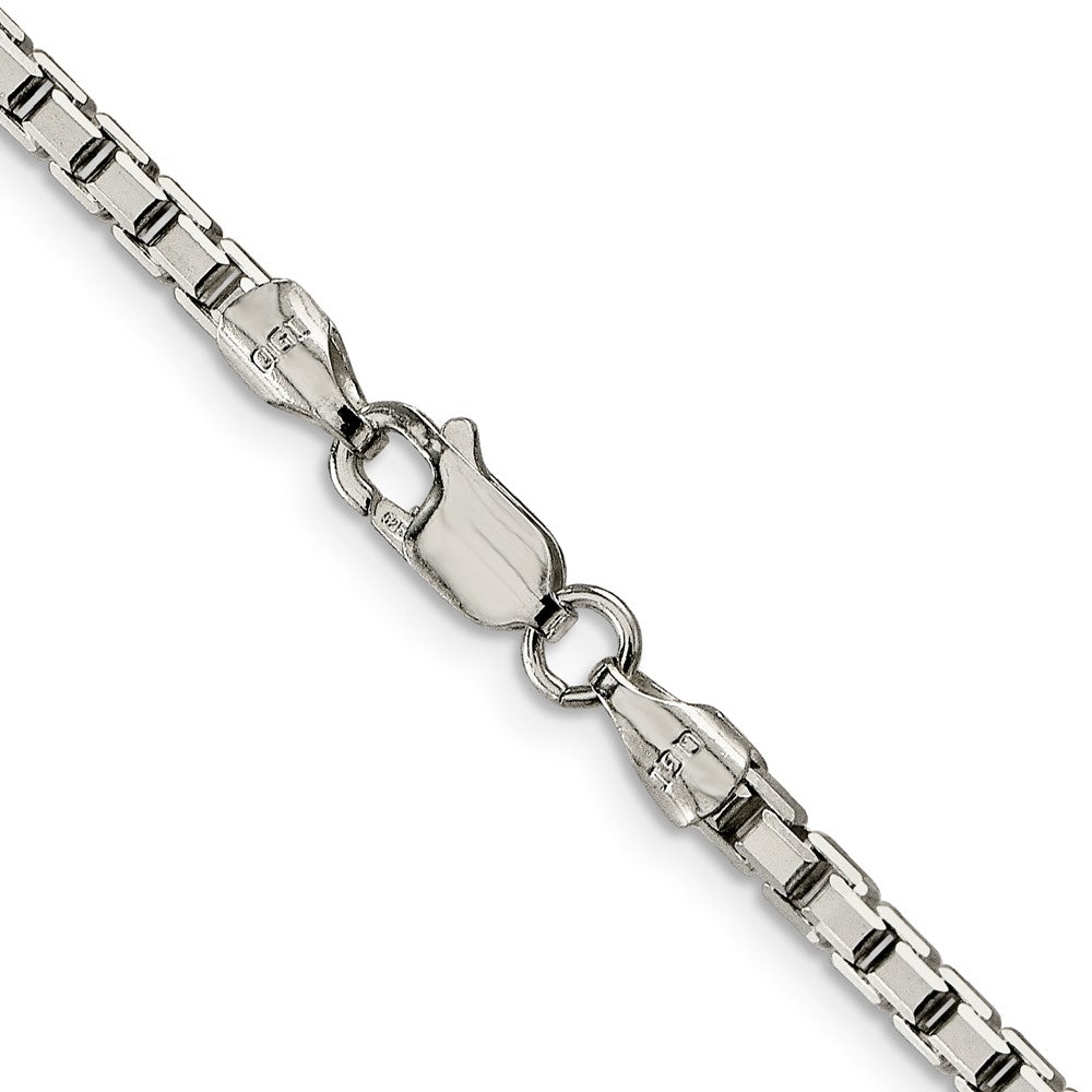 FJC Finejewelers 925 Sterling Silver 8 Sided Box Chain 30 Inches x 2.9 mm