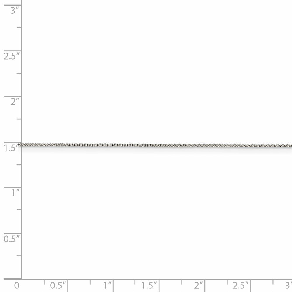 FJC Finejewelers 925 Sterling Silver .6 Box Chain Anklet 9 Inches x 0 mm