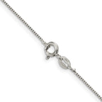 FJC Finejewelers 925 Sterling Silver .8 Box Chain Anklet 9 Inches x 0 mm
