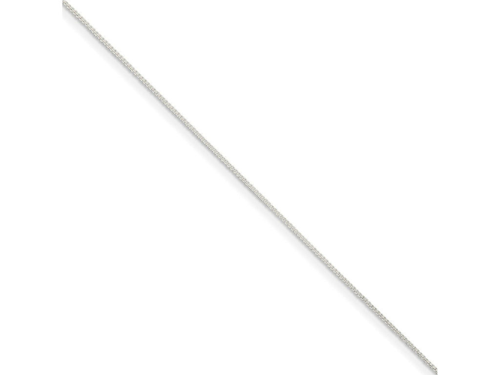 FJC Finejewelers 925 Sterling Silver .8 Box Chain Anklet 9 Inches x 0 mm