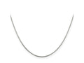 FJC Finejewelers 925 Sterling Silver Rhodium Plated Box Chain 26 Inches x 0.8 mm