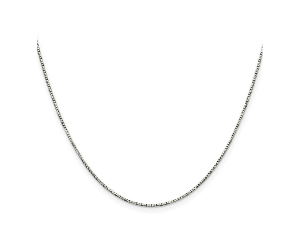 FJC Finejewelers 925 Sterling Silver Rhodium Plated Box Chain 26 Inches x 0.9 mm